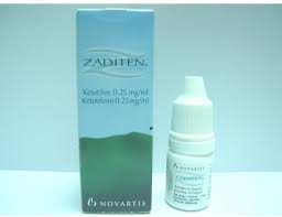 ZADITEN 0.025% EYE DROPS 5 ML