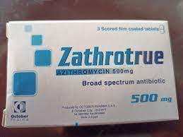 ZATHROTRUE 500 MG 3 F.C. TABS