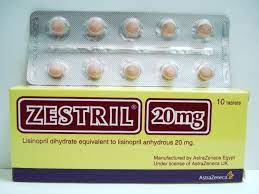 ZESTRIL 20 MG 10 TABS