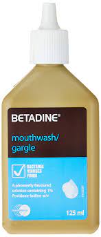 BETADINE MOUTH WASH & GARGLE 1% 120 ML