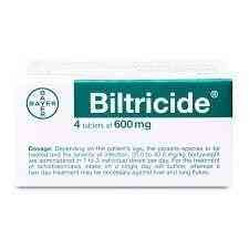 BILHARZINE 600MG 4 F.C. TAB