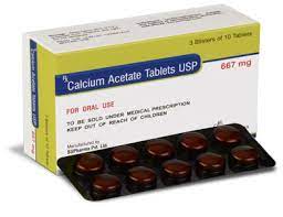 CALCIUM ACETATE 500MG 6 F.C. TAB