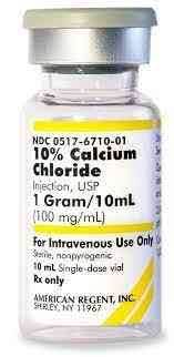 CALCIUM CHLORIDE 100MG/ML AMP.U.S.P.30