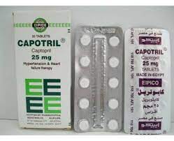 CAPOTRIL 25MG 20 TAB