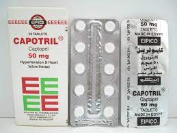 CAPOTRIL 50MG 20 TAB