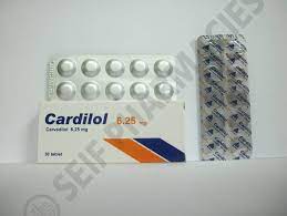 CARDILOL 6.25MG 30 TAB