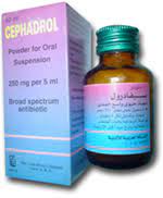 CEPHADROL 250 MG/5 ML SUSP. 60 ML