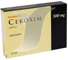 CEROXIM 500MG 10 F.C. TAB