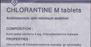 CHLORANTINE-M 4MG 20 TAB