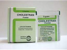 CHOLESTRAN 4 GM 12 SACHETS