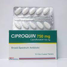 CIPROQUIN 750MG 10 F.C. TAB