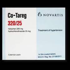 CO-TAREG 320/25 MG 14 F.C.TABS