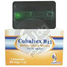 COBALVEX B12 0.5MG/ML 2 AMP