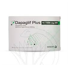 DAPAGLIF PLUS XR 10MG/1000MG 14 F.C. TABS