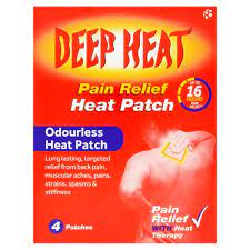 DEEP HEAT PAIN RELIEF 4 PATCHES