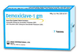 DEXICLAVE 1 GM 10 F.C. TABS