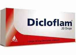 DICLOFLAM 50MG 10 SUGAR COATED TAB