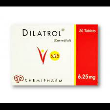 DILATROL 6.25MG 30 TAB