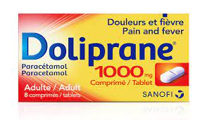 DOLIPRANE 1 GM 8 TABS