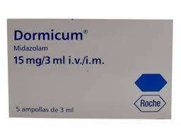 DORMICUM 15 MG 5 AMPS