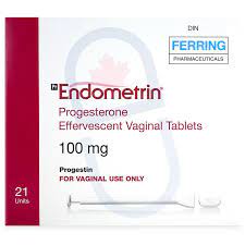 ENDOMETRIN 100MG 21 VAGINAL TABLETS