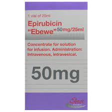 EPIRUBICIN (EBEWE) 50MG/25ML VIAL