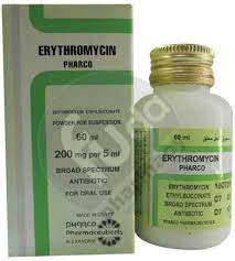 ERYTHROCID 200 MG/5ML SUSP. 60ML