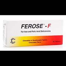 FEROSE-F 30 CHEWABLE TAB