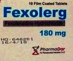 FEXOLERG 180 MG 10 F.C.TABS