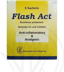 FLASH ACT 50MG 9 SACHETS