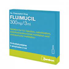 FLUIMUCIL 300MG/3ML 5 AMPS