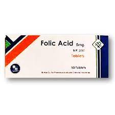 FOLIC ACID (EL NILE) 5 MG 30 TAB