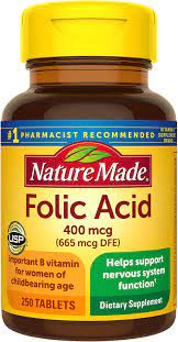 FOLIC ACID 400 MCG 250 TABLETS (ILLEGAL IMPORT)