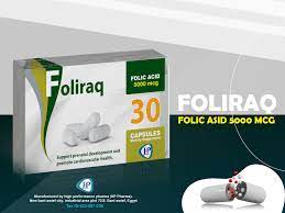 FOLIRAQ 5000 MCG 30 CAPSULES