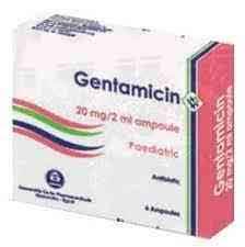 GENTAMICIN 20MG/2ML I.M./I.V. 100 AMPS