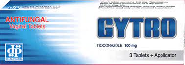 GYTRO 100MG 3 VAGINAL TABS