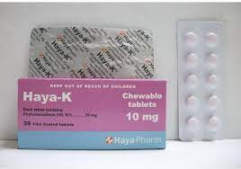 HAYA-K 10MG 30 CHEWABLE F.C.TAB