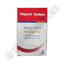 HEPARIN SODIUM-CID 5000 I.U./ML 100 S.C. AMP