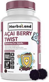 HERBALAND ACAI BERRY TWIST 60 ADULT GUMMIES