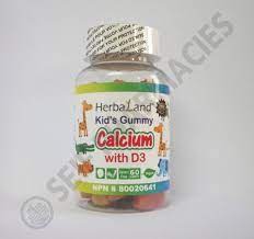 HERBALAND CALCIUM & D3 - 30 KIDS GUMMIES