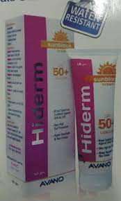 HIDERM SUNBLOCK CREAM 50+ SPF 50 GM