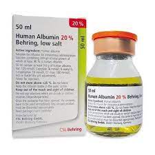 HUMAN ALBUMIN 20 % BEHRING (LOW SALT) (HOSPITALS ONLY)