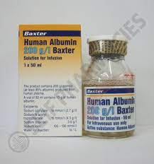 HUMAN ALBUMIN 20% (50ML)  I.V INF. (HOSPITALS ONLY)