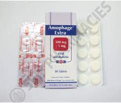 AMOPHAGE EXTRA 5/500MG 30 TAB