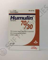 HUMULIN 70/30 100 I.U. 5 CARTRIDGE