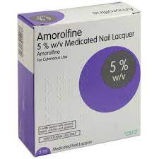 AMOROLFINE 5% NAIL LACQUER WITH SPATULAS AND NAIL FILES