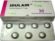 IDULAIR 5MG 7 CHEWABLE TAB