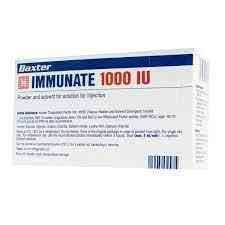 IMMUNATE 1000 IU FVIII / 750 IU VWF I.V. VIAL