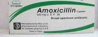 AMOXYCILLIN 250MG 12 CAPS B.P.2013