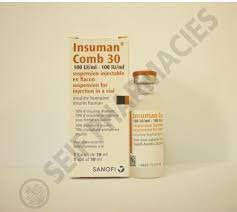 INSUMAN COMB 30 100 I.U./ML 10ML VIAL